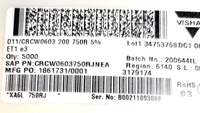 CRCW0603750RJNEA
