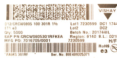 CRCW0805301RFKEA